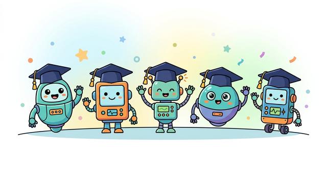 Course Bots cartoon illustration