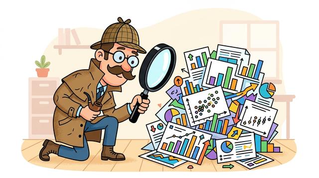 Practical EDA for Synthetic Datasets cartoon illustration