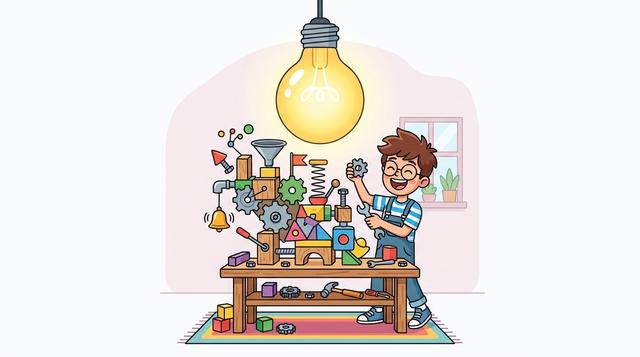 Innovation-First Learning cartoon illustration