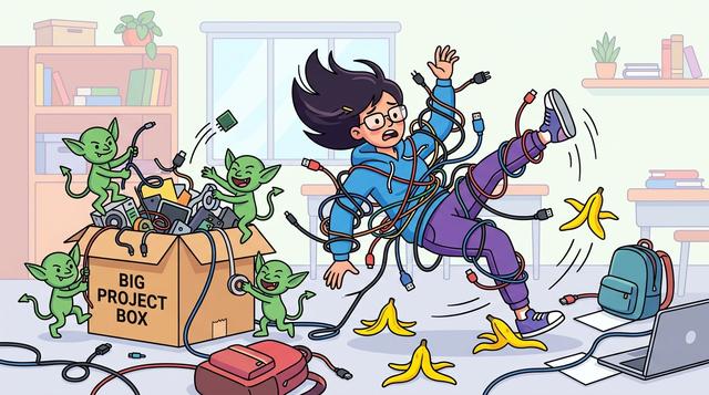 Ten Things Students Get Wrong About Projects cartoon illustration