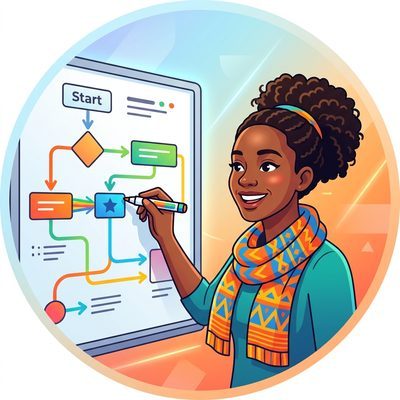 Portrait of the Teaching Flow Reviewer agent